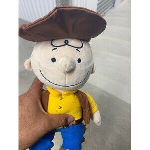 Peanuts Charlie Brown Cowboy Plush 11" Cedar Fair Exclusive Stuffed Animal